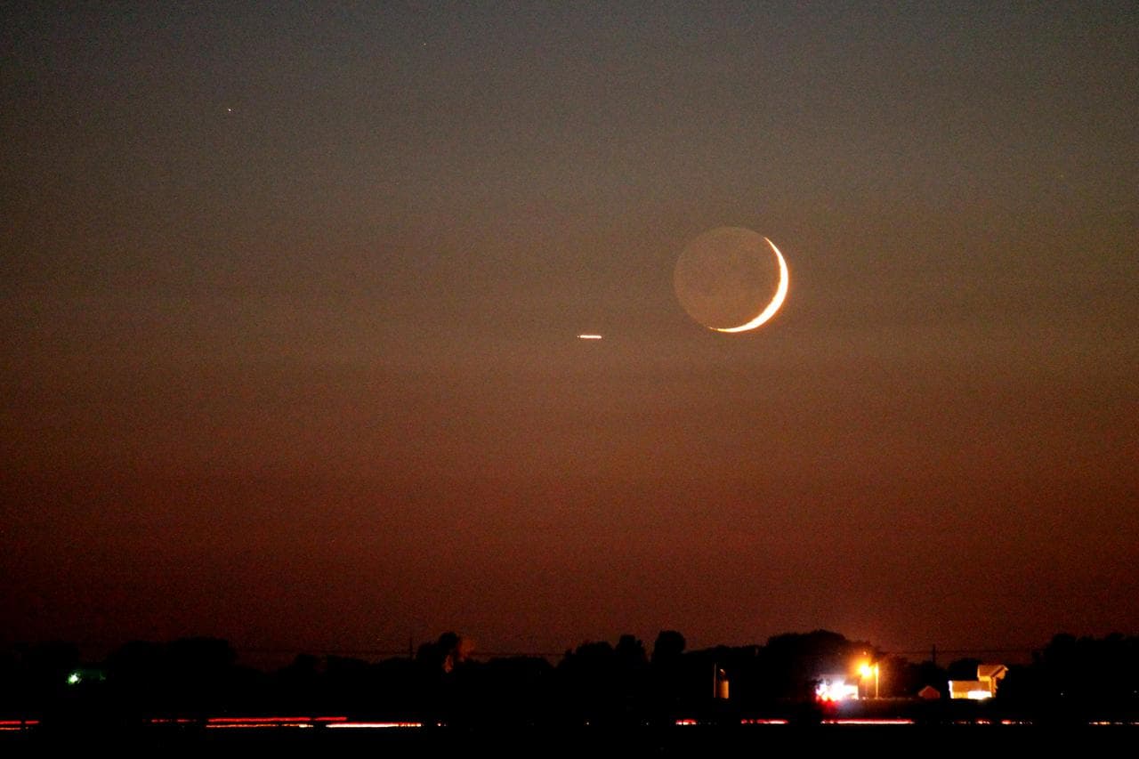 Earthshine Moon