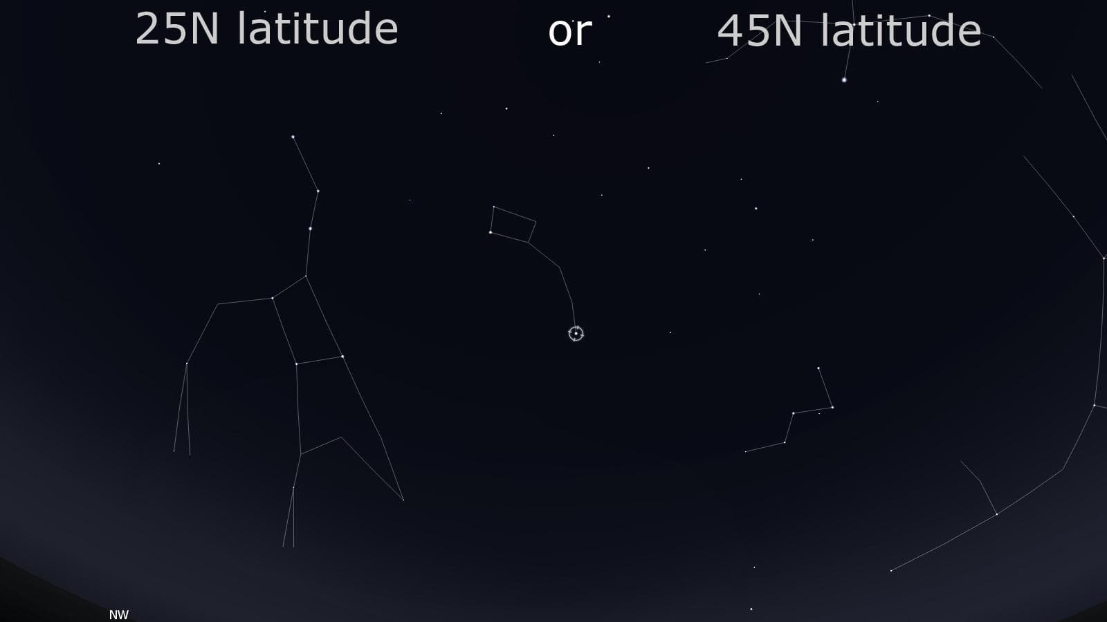 Cassiopeia And Big Dipper Jul