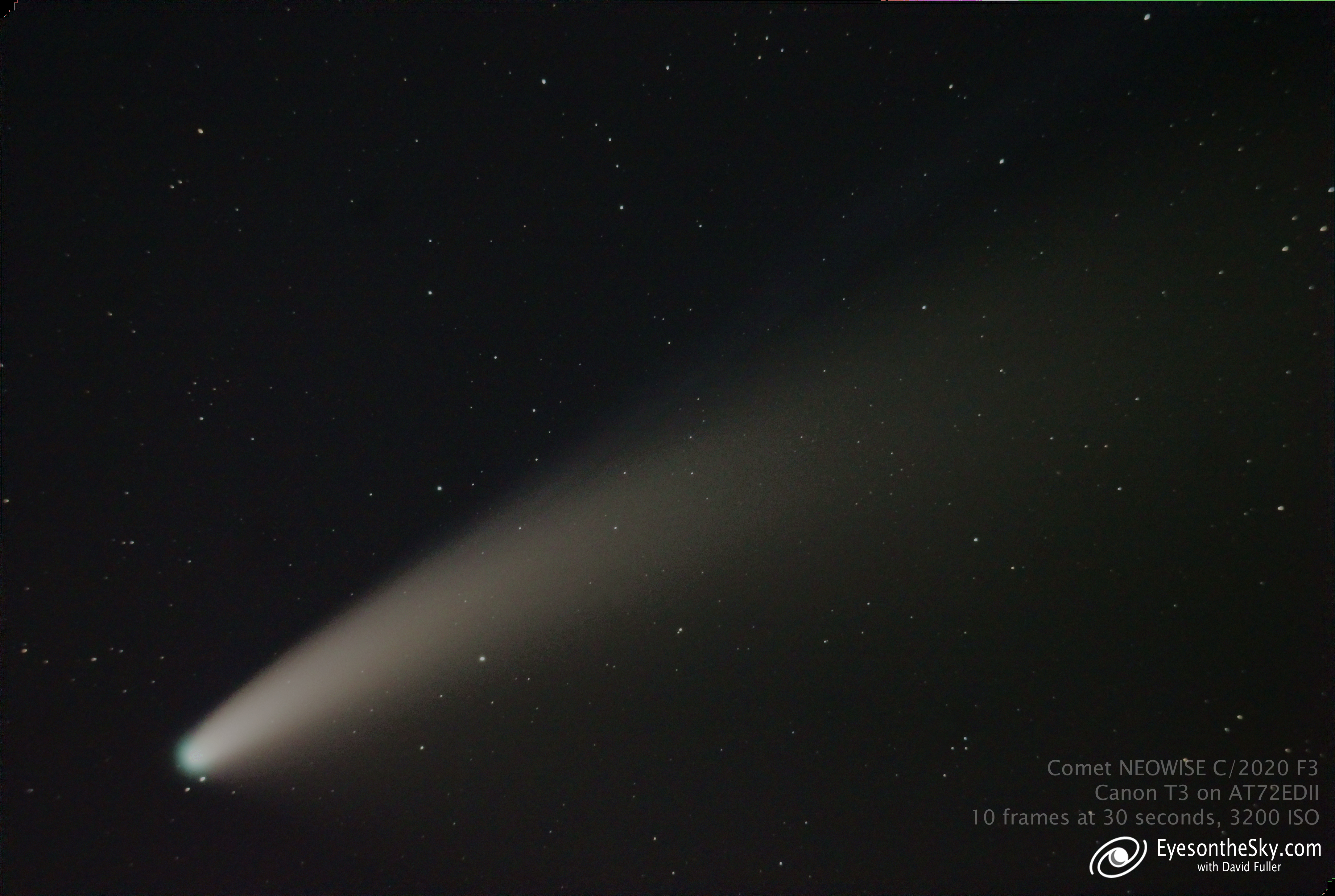 Comet Neowise C2020 F3 20200717 30sec3200iso420mmfl